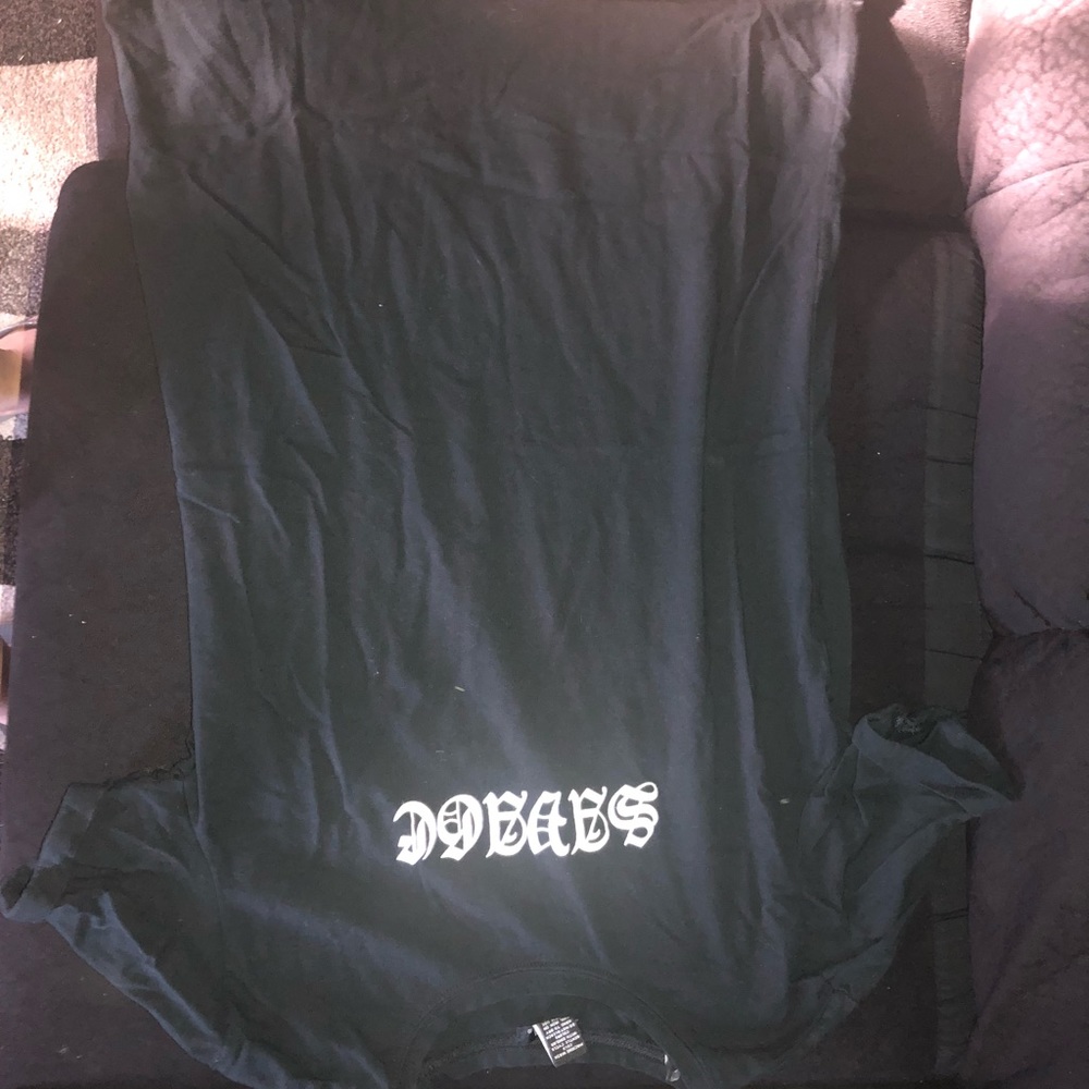 Black SAVAGE T-shirt dress